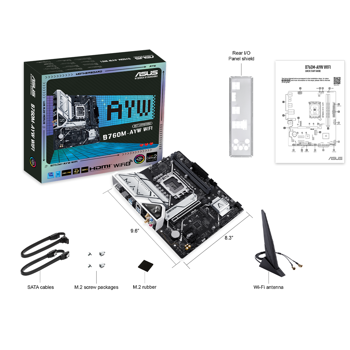 ASUS B760M-AYW WIFI DDR5 mATX Motherboard