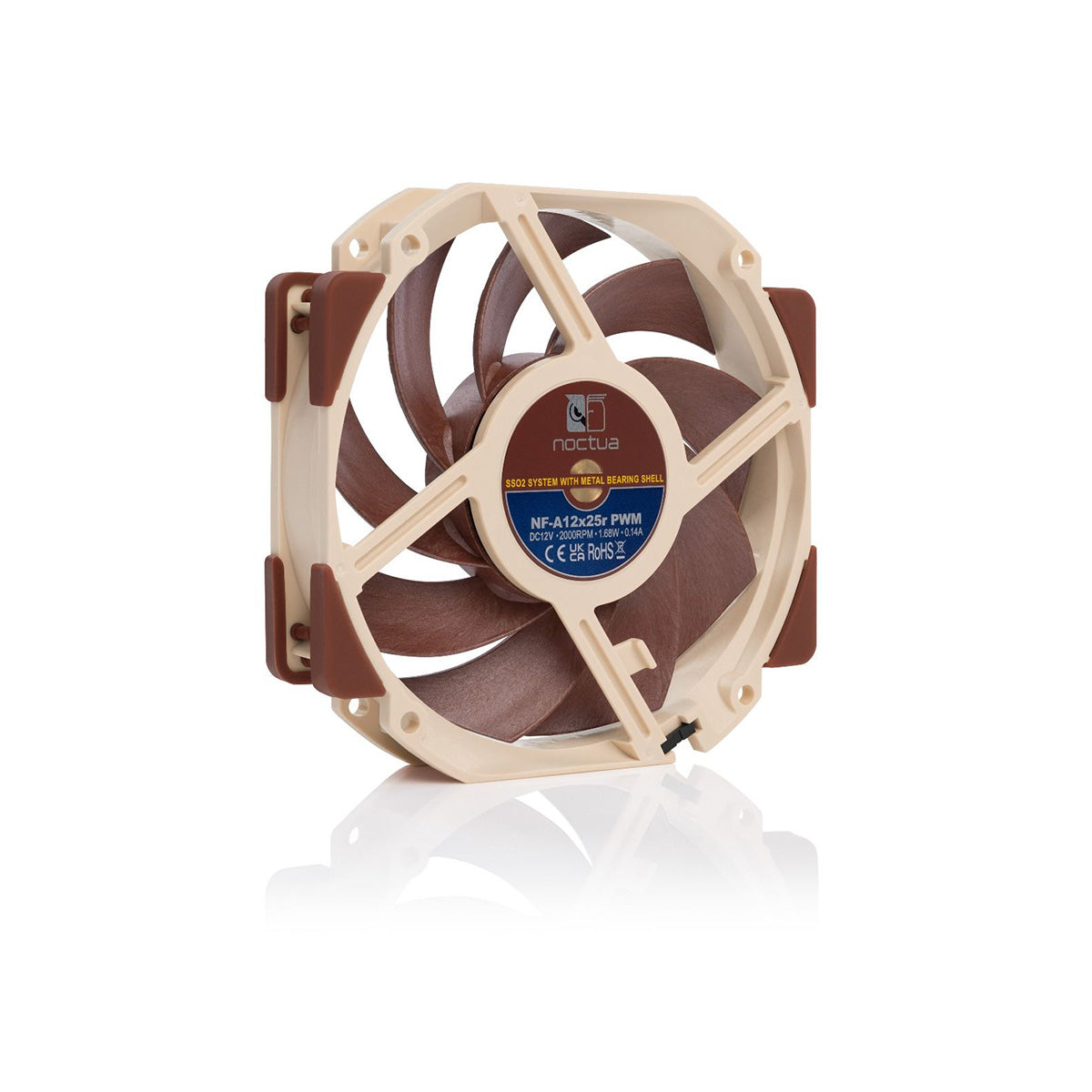 Noctua NF-A12x25r PWM 120x120x25mm 2000 RPM 4-Pin PWM Cable