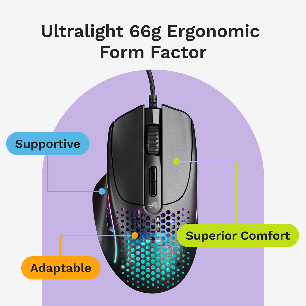Glorious Model I 2 Wired Gaming Mouse - Black