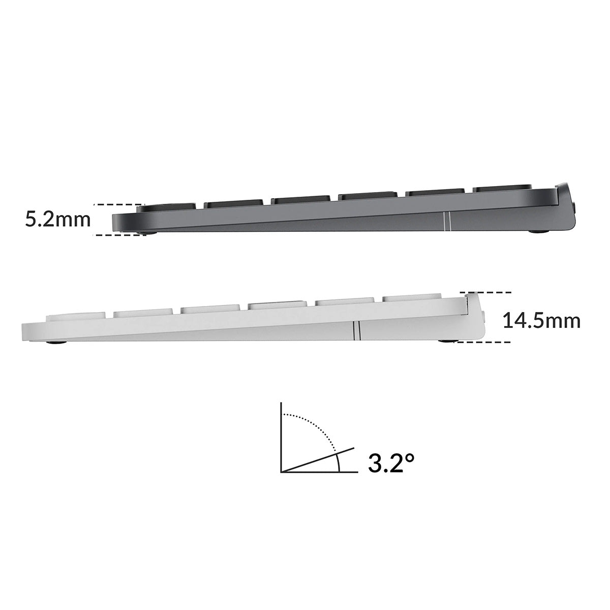 Keychron B1 Pro 75% Ultra-Slim Wireless Keyboard - Ivory White