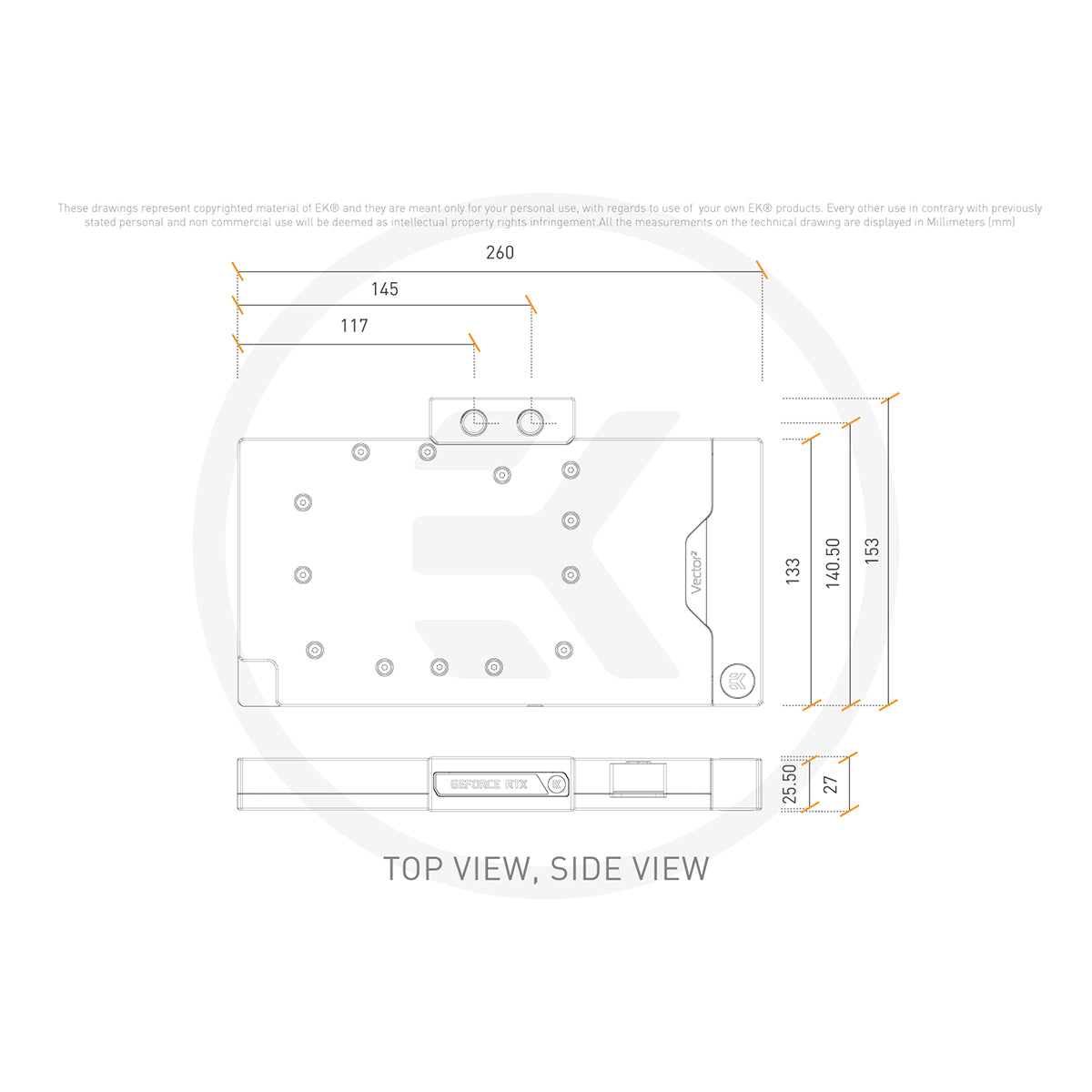 EKWB EK-Quantum Vector² Strix/TUF RTX 4090 D-RGB - Nickel + Acetal