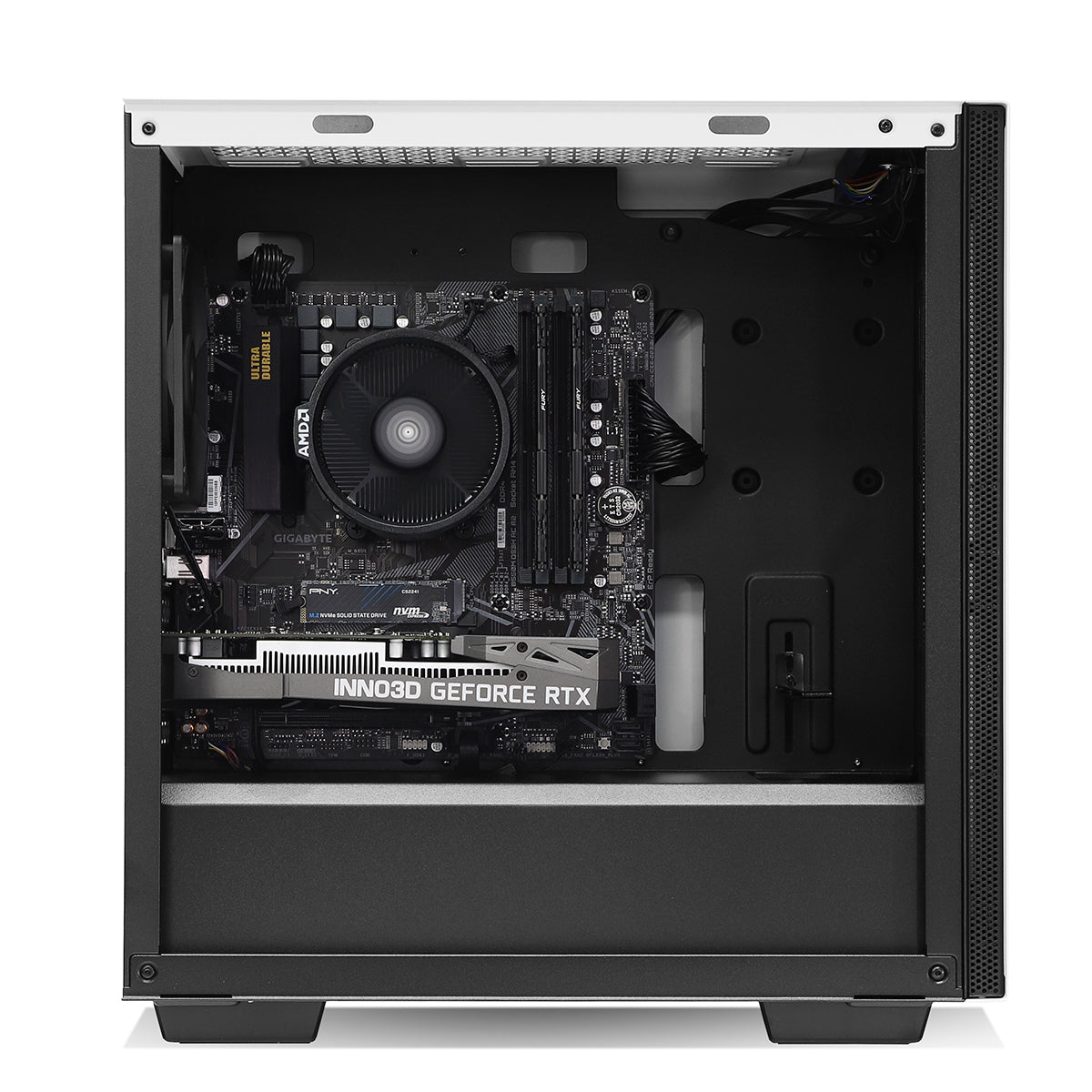 Arasaka AMP GO RTX 3050 Ryzen 5 5500 Gaming PC - MONO
