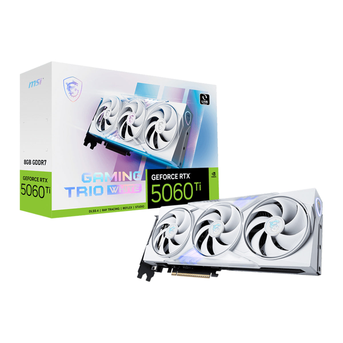 MSI GeForce RTX 5060 Ti GAMING TRIO WHITE 8GB Graphics Card