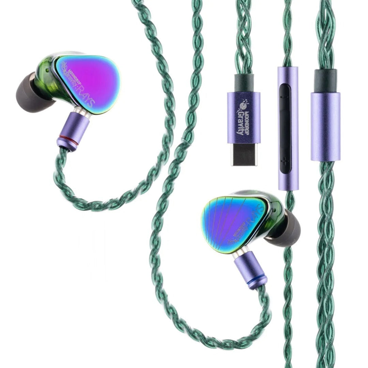 Moondrop Rays DSP IEM Hybrid Driver Gaming In-Ear Headphones