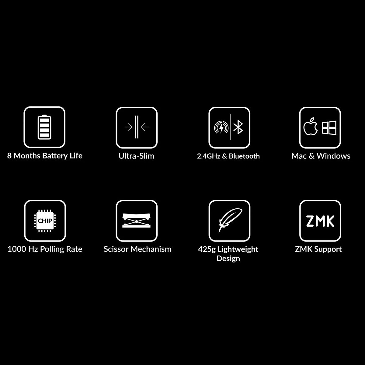 Keychron B1 Pro 75% Ultra-Slim Wireless Keyboard - Space Grey