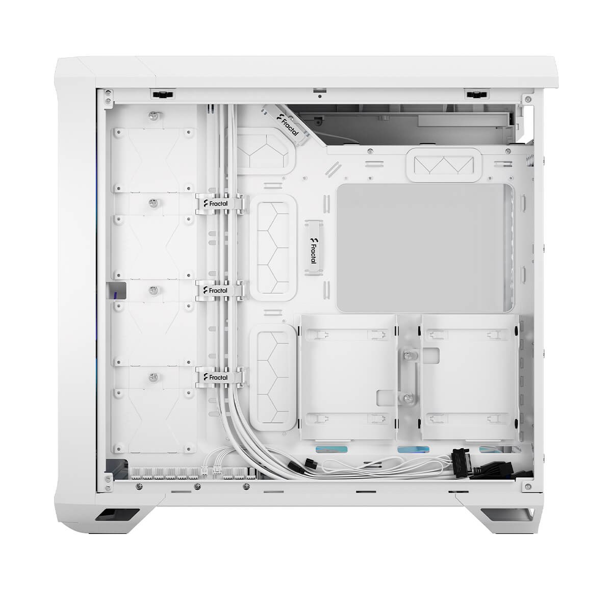 Fractal Design Torrent RGB Mid Tower Case - White TG Clear Tint