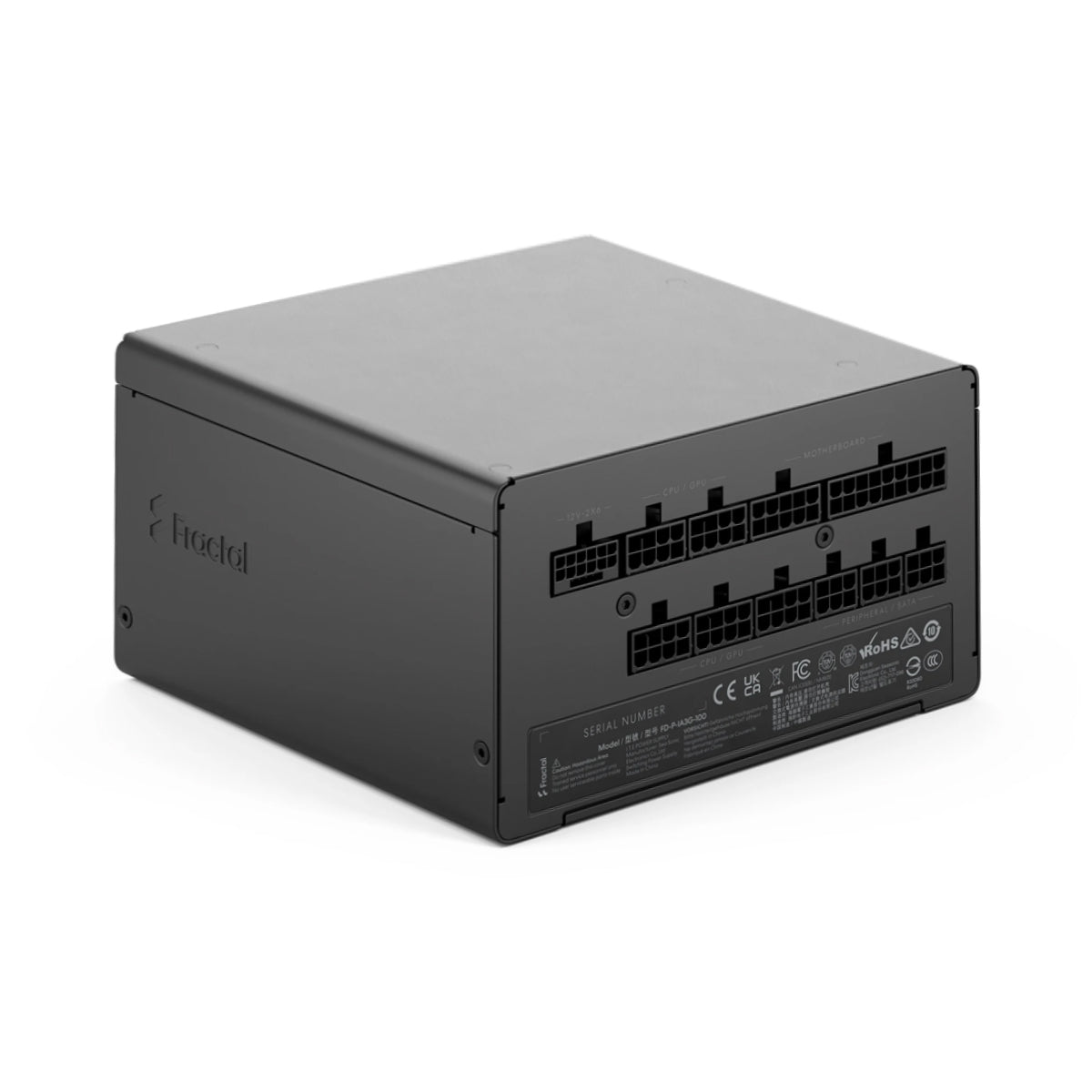 Fractal Design Ion 3 1000W 80 Plus Gold ATX 3.1 PCIE Gen 5 Fully Modular Power Supply - Black