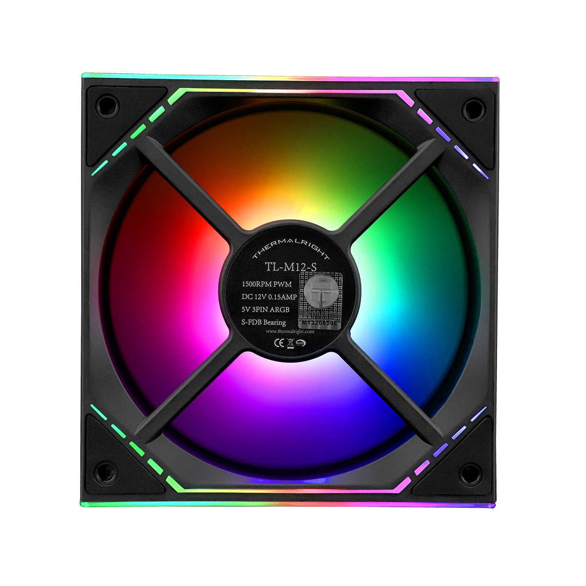 Thermalright TL-M12-S 120mm ARGB Inifinity Mirror Fan - Black