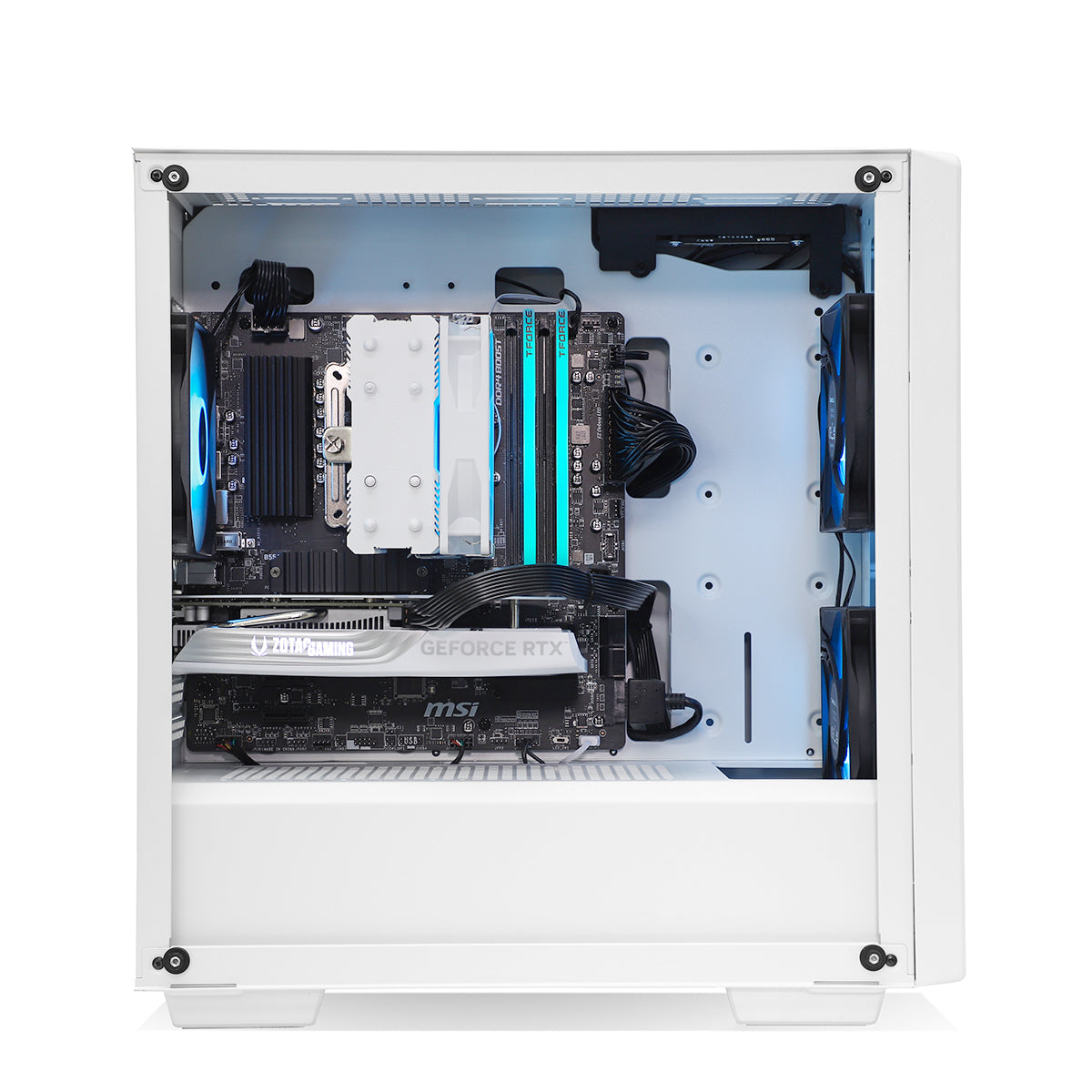 Jaeger RTX 4060 Ryzen 5 5600X Gaming PC - White