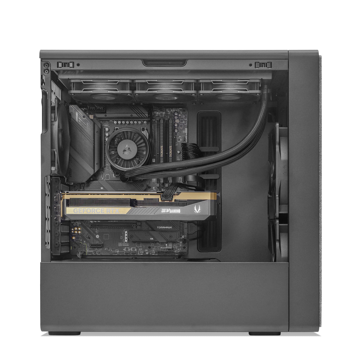 Praxis RTX 5070 Ti Ryzen 7 9800X3D Gaming PC - Dark