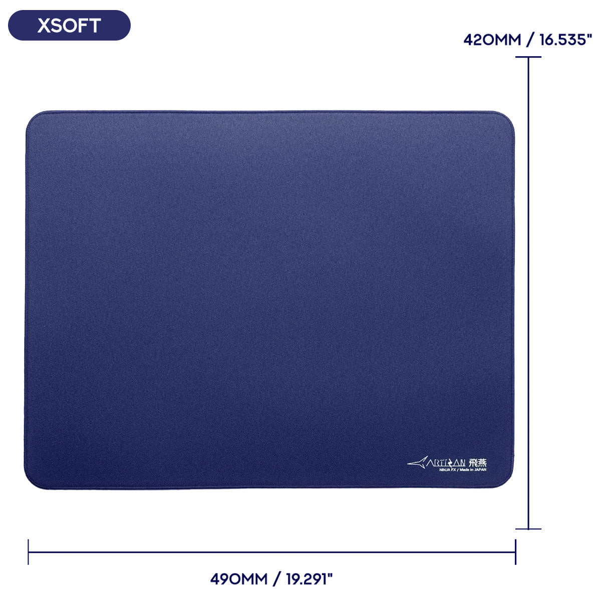 Artisan FX Hien eSports Gaming Mouse Pad - XSOFT XL Navy Blue