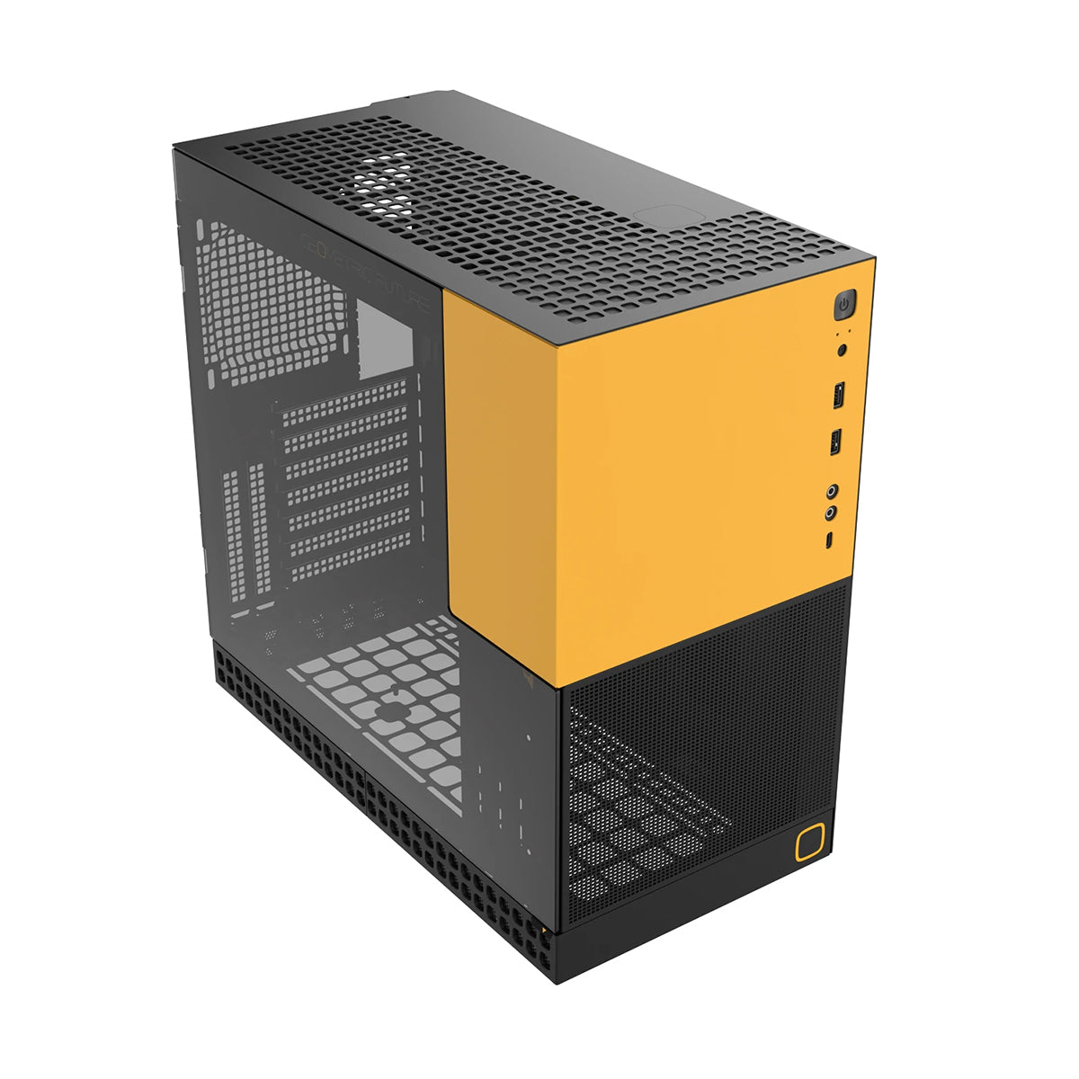 Geometric Future Model 4 King Arthur ATX Mid Tower Case - Black/Yellow