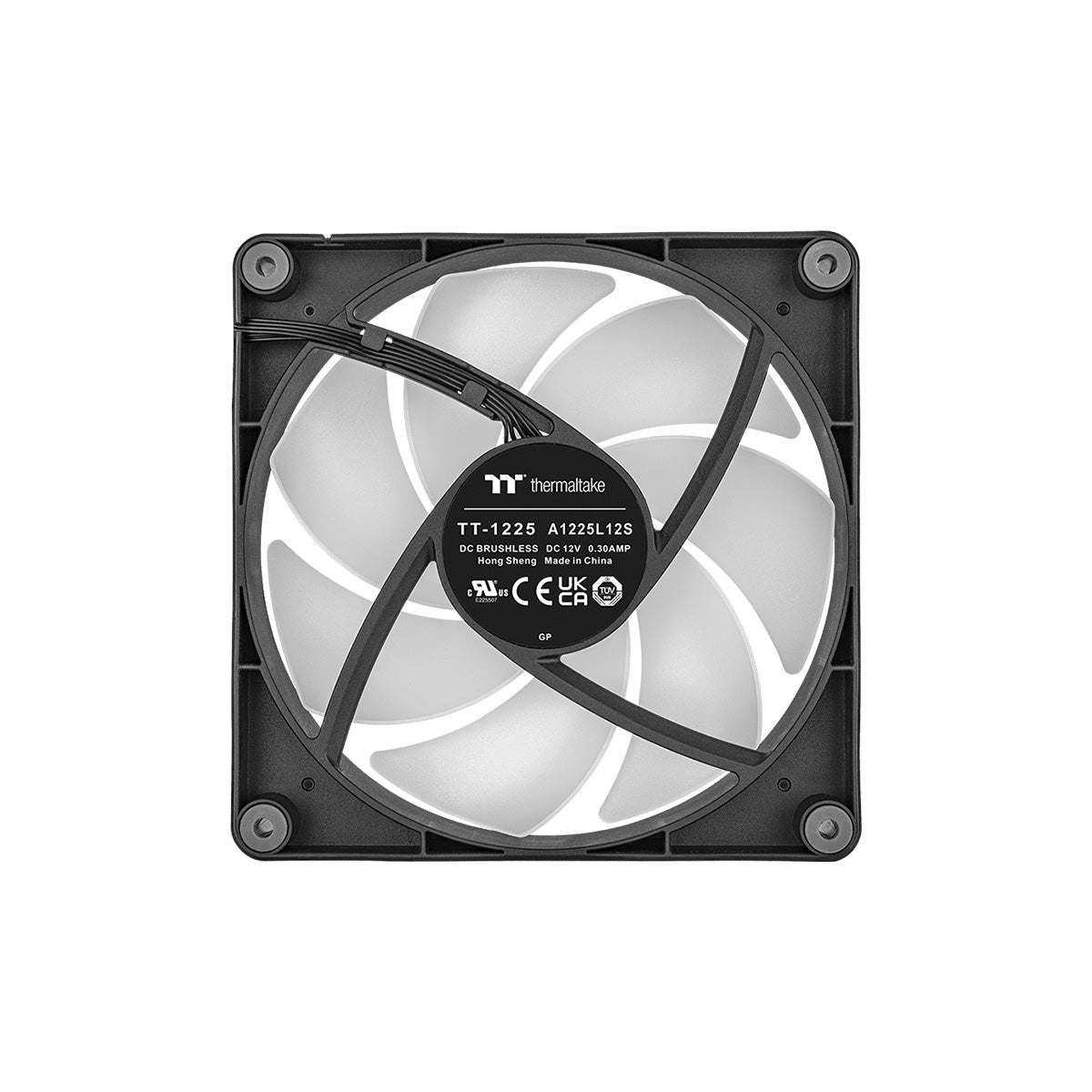Thermaltake CT120 ARGB 120mm PWM Case Fan - OEM Packaging - Black