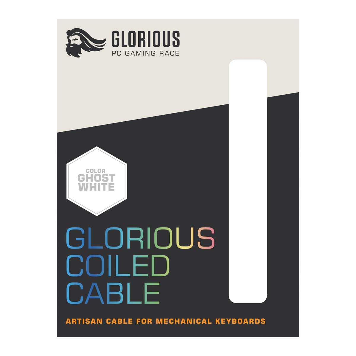 Glorious Coiled Cable - Ghost White