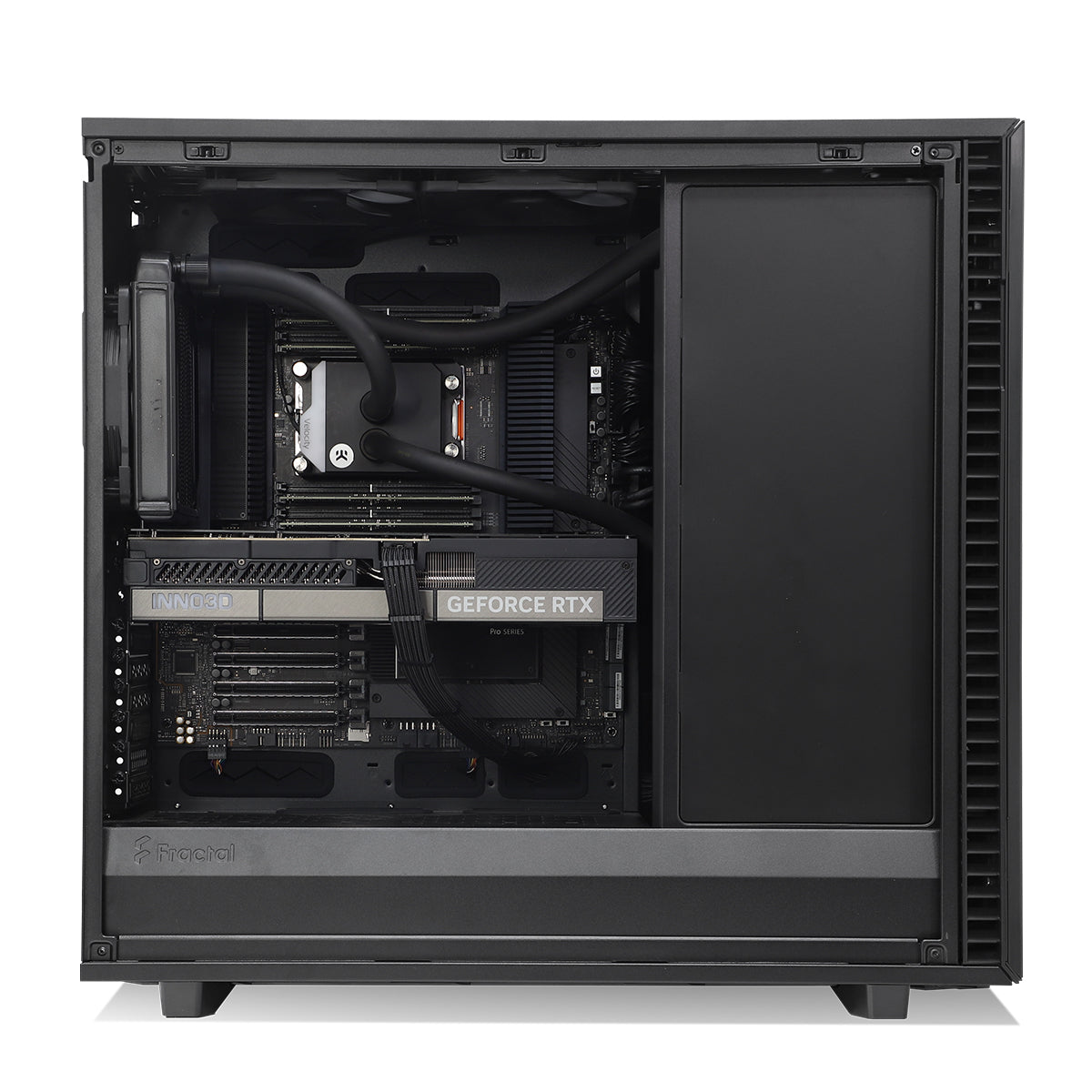 Ascend AI Ryzen Threadripper Pro 5975WX 128GB 2TB RTX 5090 Custom Watercooled Workstation PC