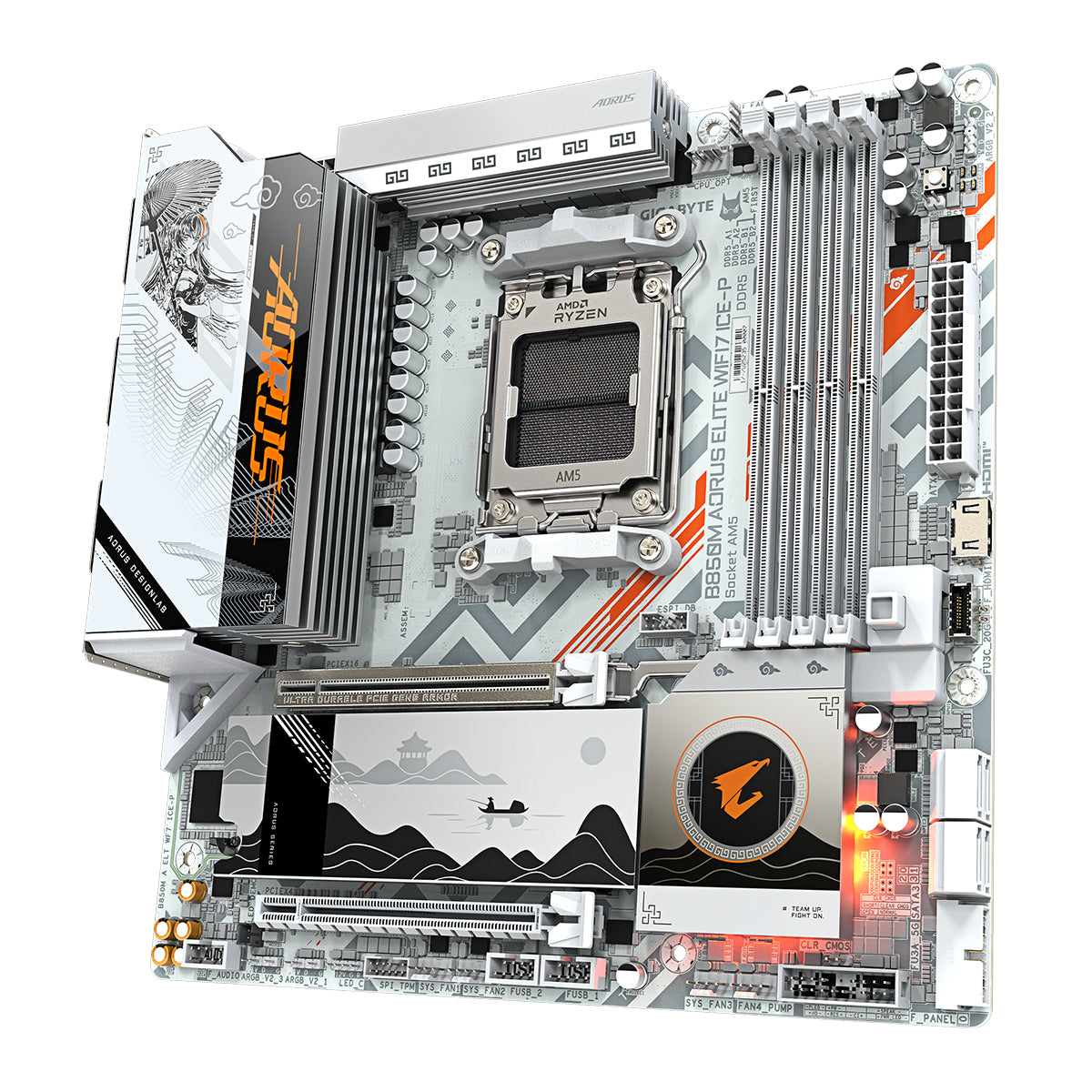 Gigabyte B850M AORUS ELITE WIFI7 ICE-P mATX Motherboard