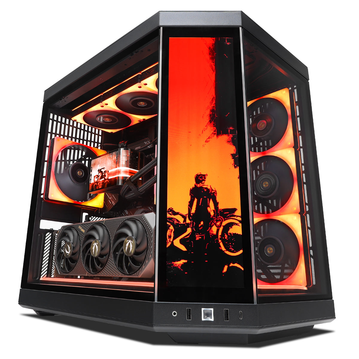 Abyssal AMP RTX 5080 Ryzen 7 9850X3D Gaming PC - Black Infinite Edition