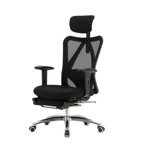 Sihoo M18 Ergonomic Mesh Office Black Chair With Legrest