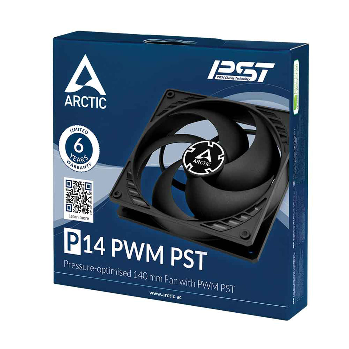 Arctic P14 PWM PST 140mm High Performance Fan - Black