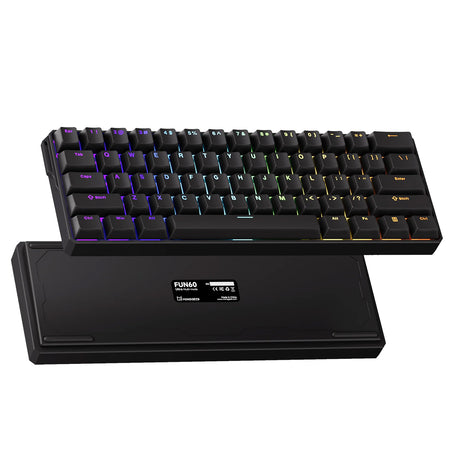Akko Monsgeek Fun60 Ultra 60% Wireless TMR Aluminium Gaming Keyboard Black - Glare Magnetic Switch