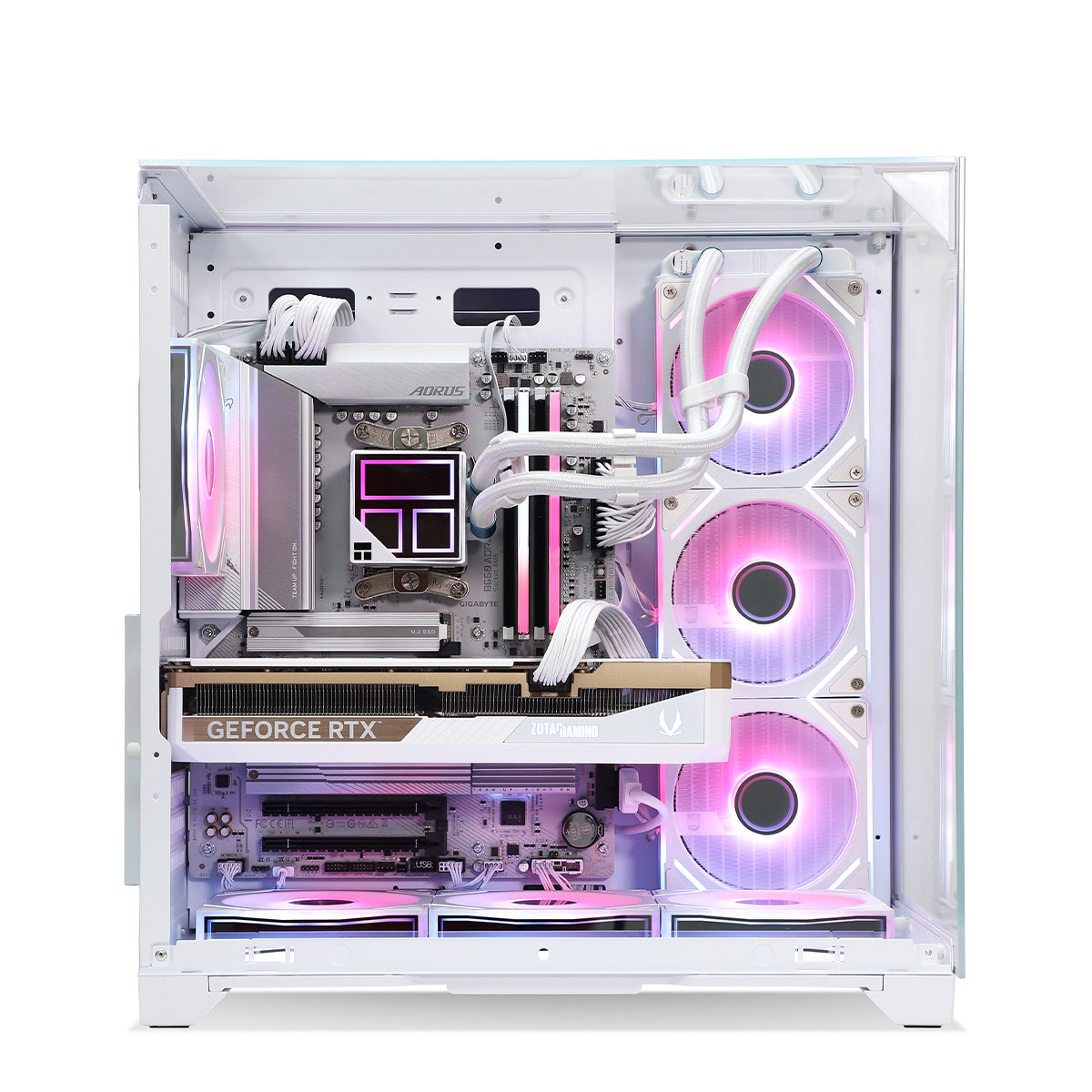 Equinox AMP RTX 5070 Ti Ryzen 7 9800X3D Gaming PC - WHITE
