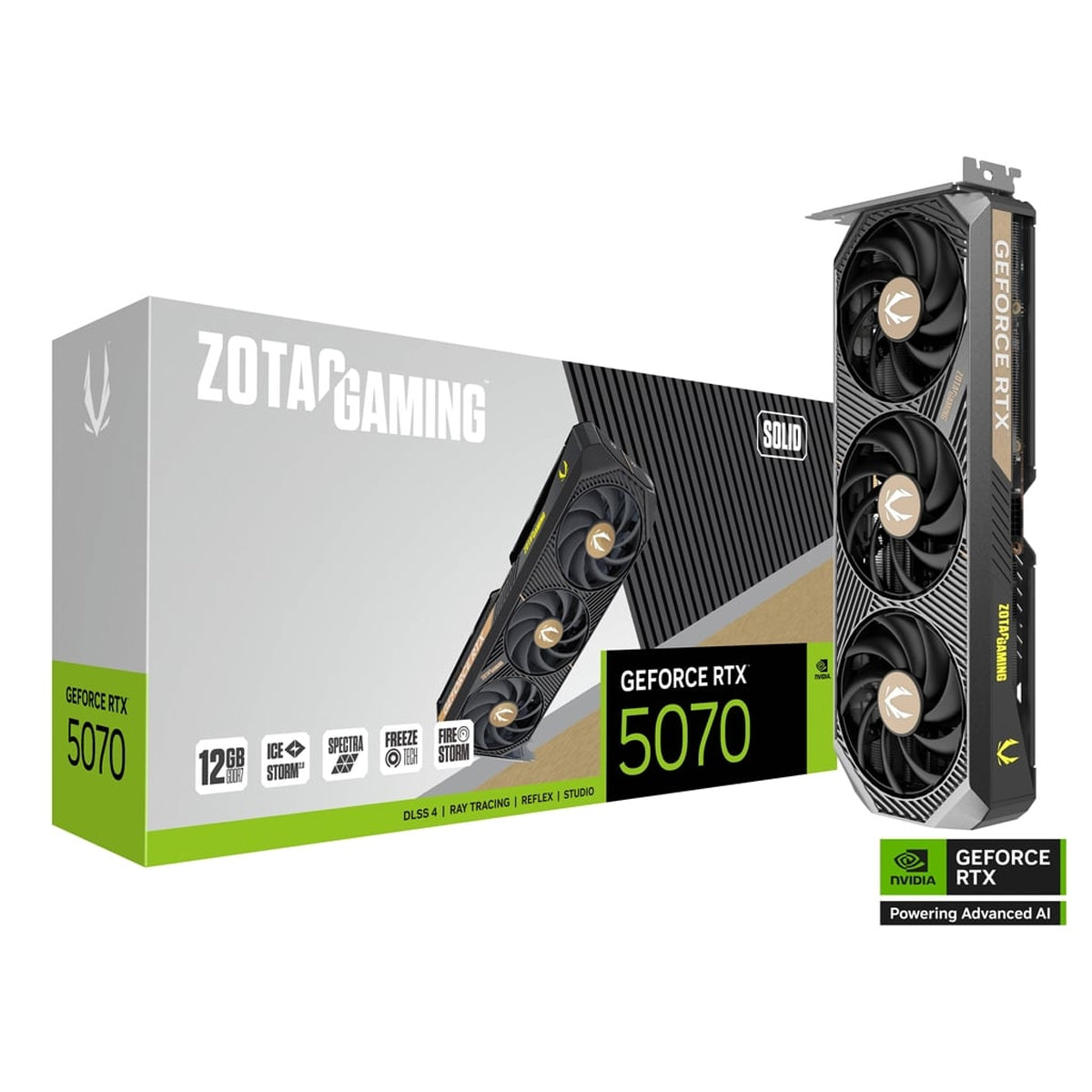 ZOTAC GeForce RTX 5070 SOLID 12GB Graphics Card