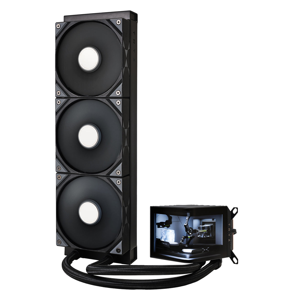 TRYX PANORAMA 360mm BLACK 6.67'' Curved AMOLED Screen AIO CPU Cooler