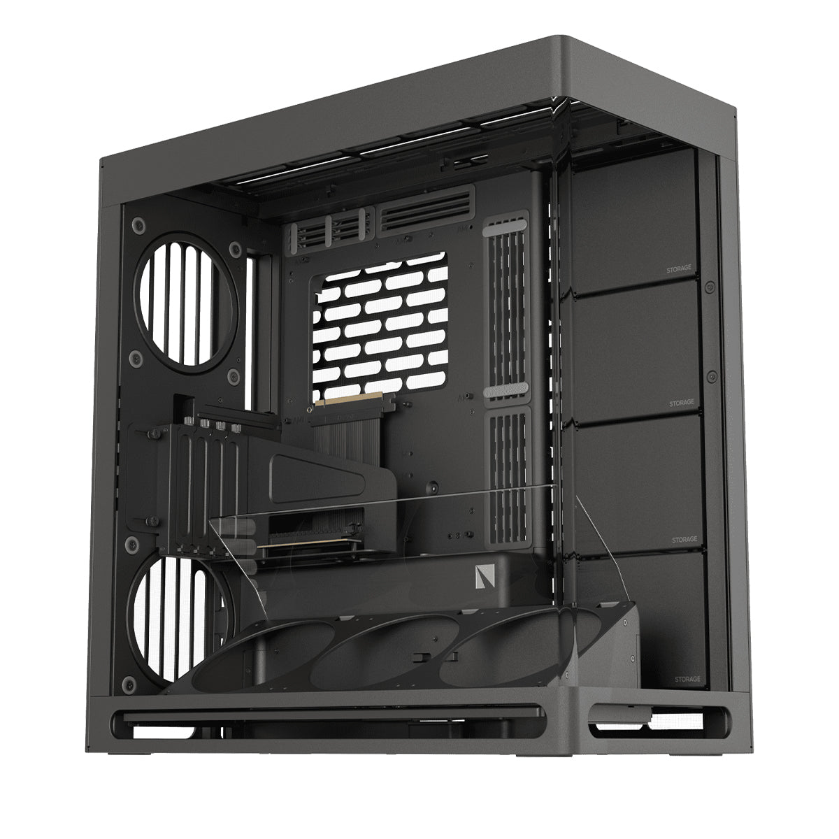 Havn HS 420 VGPU PCIE 5.0 ATX Mid Tower Case - Black
