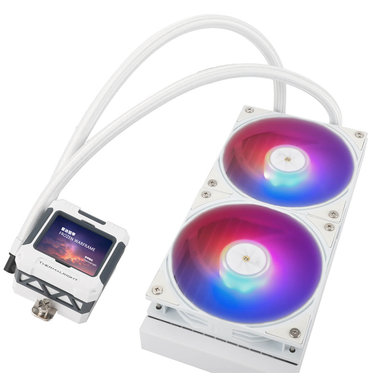 Thermalright Frozen Warframe LCD 240mm ARGB CPU Liquid Cooler - White