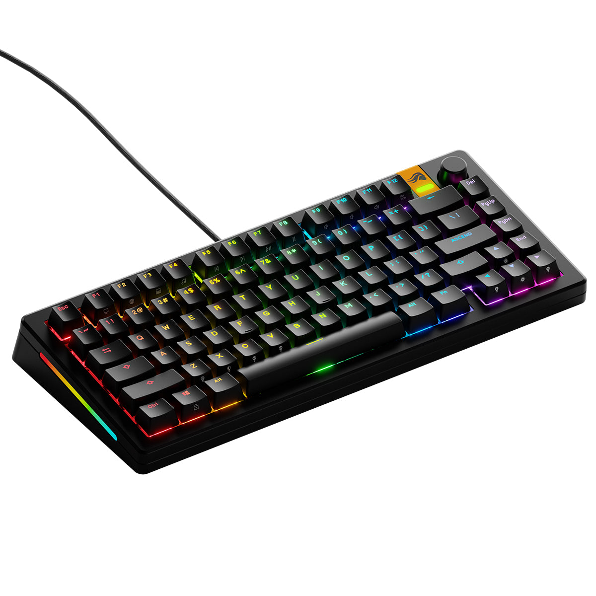 Glorious GMMK 3 HE 75% Wired Mechanical Keyboard Fox HE Linear Switch - Black
