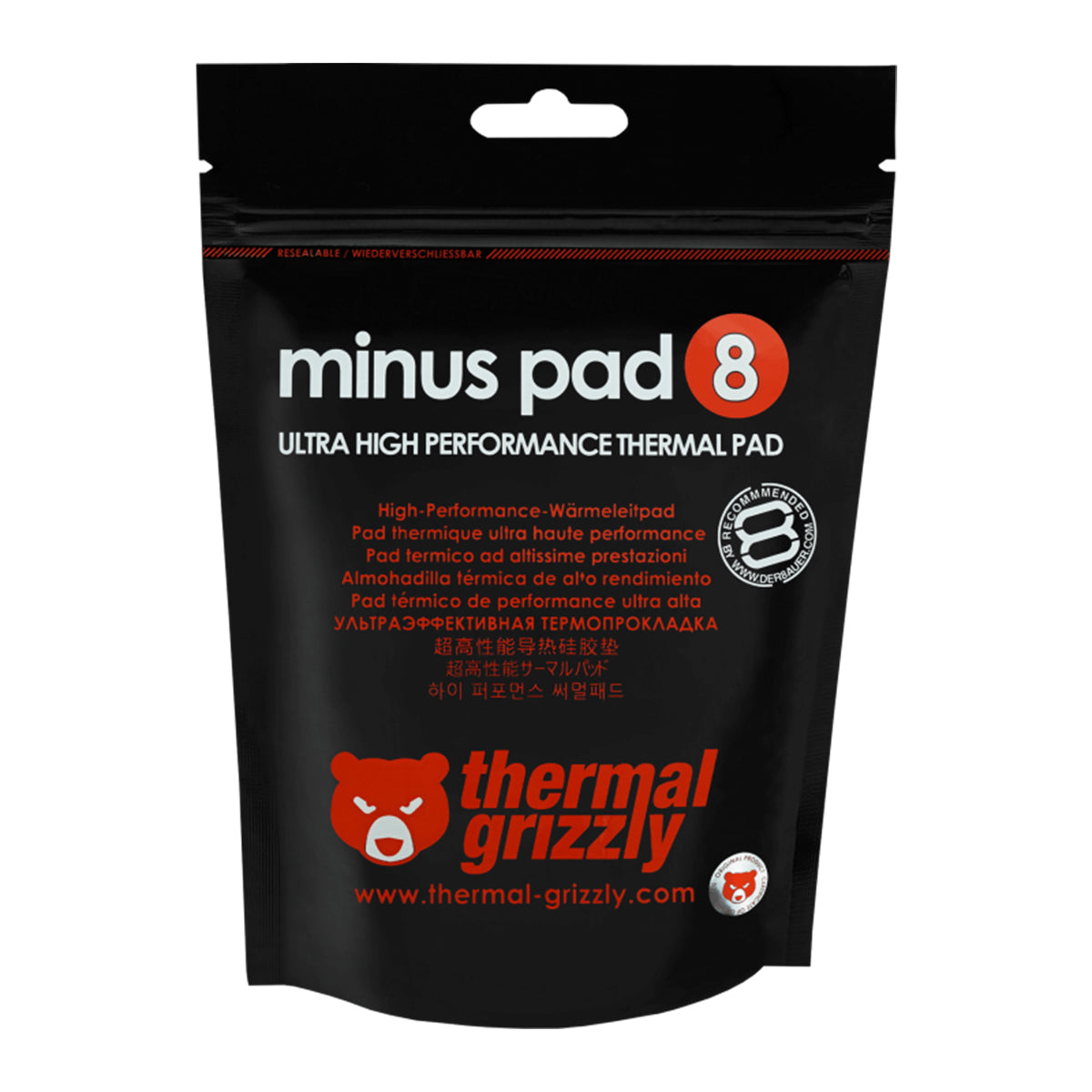 Thermal Grizzly Minus Pad 8 Thermal Pad - 100x 100x 0.5 mm