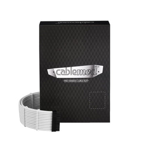 CableMod C-Series Pro ModMesh Sleeved 12VHPWR StealthSense Cable Kit Type 4 Black Label RMx/RMi - White