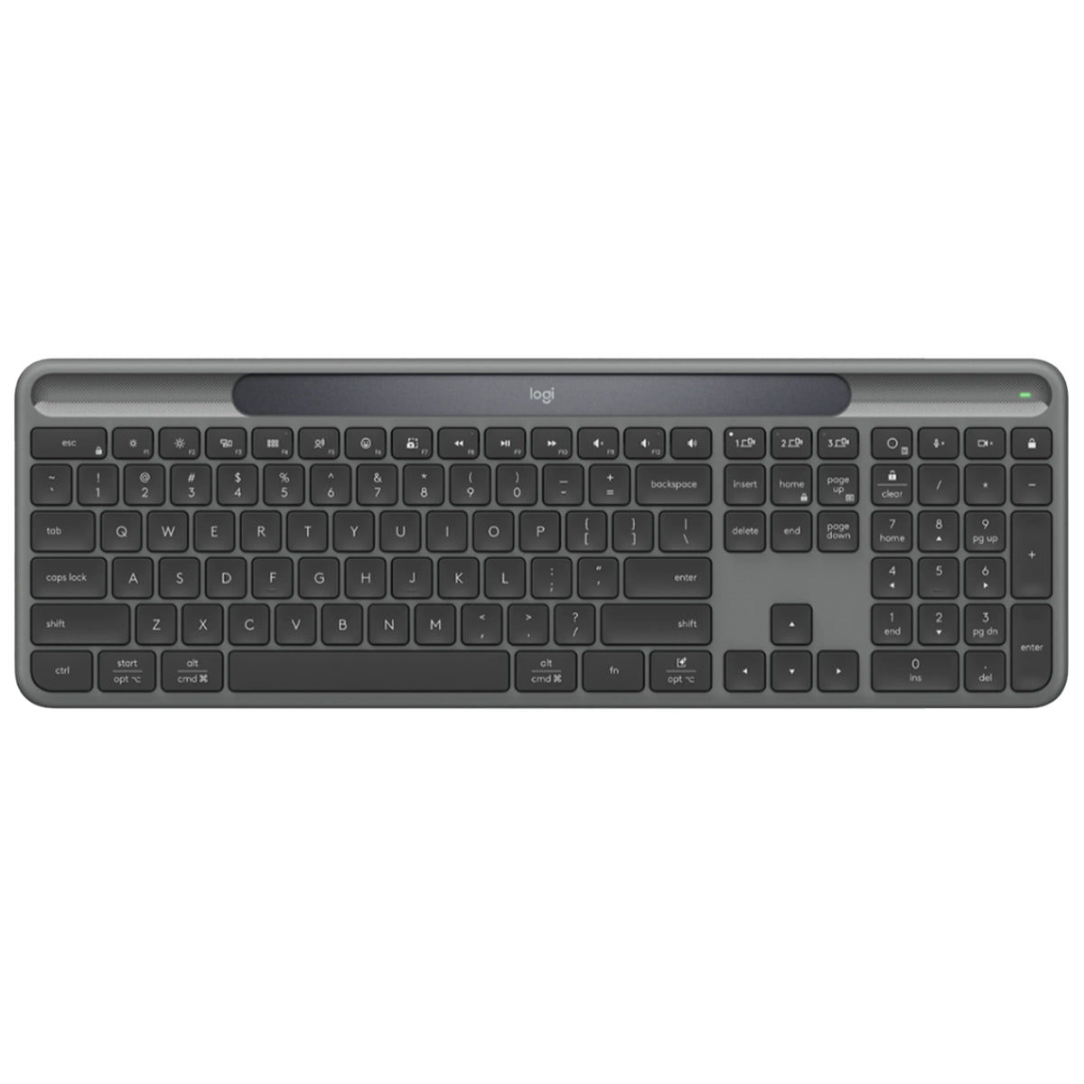 Logitech K980 Signature Slim Solar+ Wireless Keyboard - Graphite
