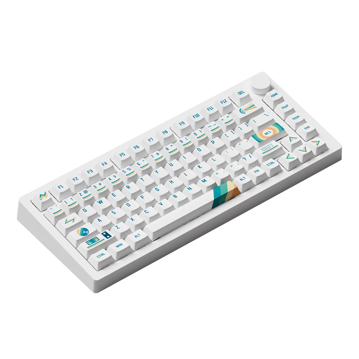 Akko Monsgeek M1 V5 VIA 75% Wireless Aluminium Mechanical Keyboard 1980s - Rosewood Switch