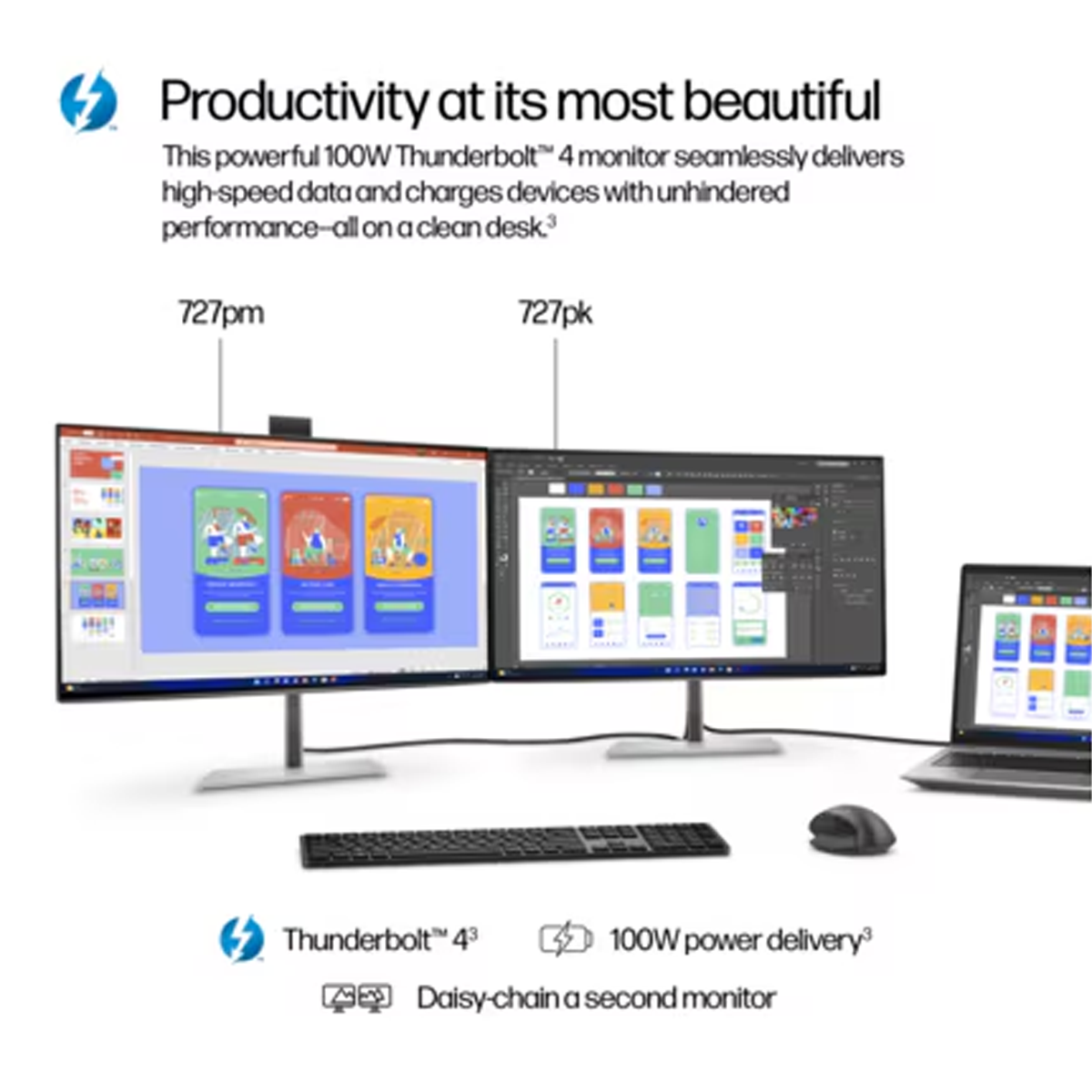 HP S7 Pro 727pk 27" 4K IPS Thunderbolt 4 Monitor