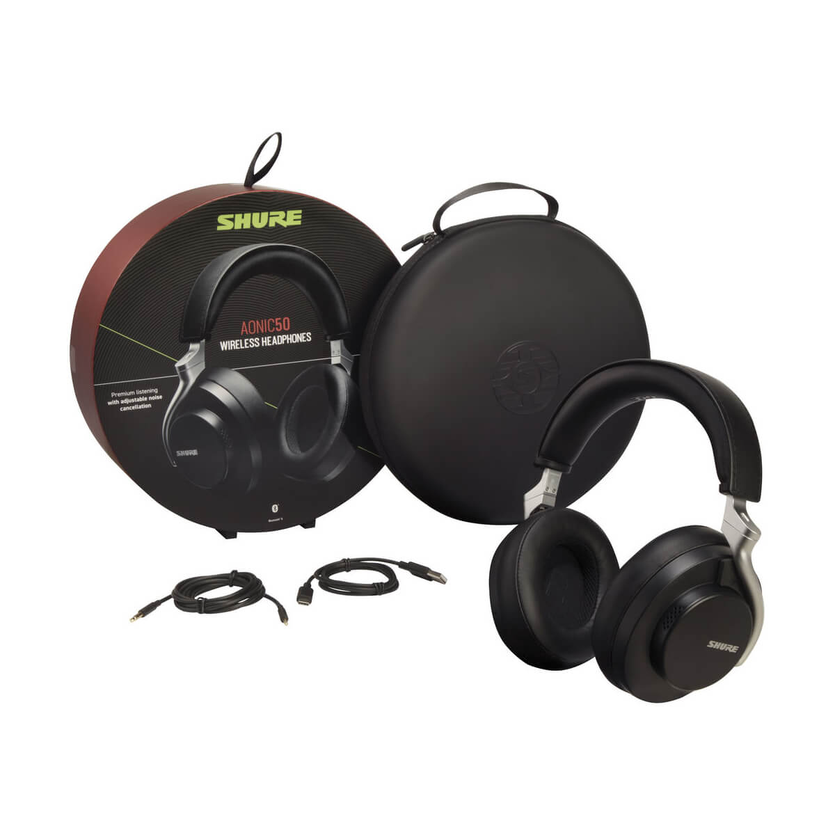 Shure AONIC 50 Wireless Noise Cancelling Headphones - Black