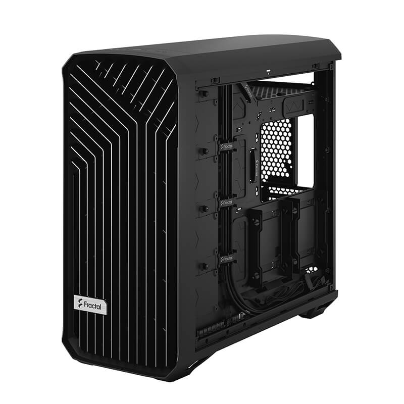 Fractal Design Torrent Mid Tower Case - Black Solid Panel