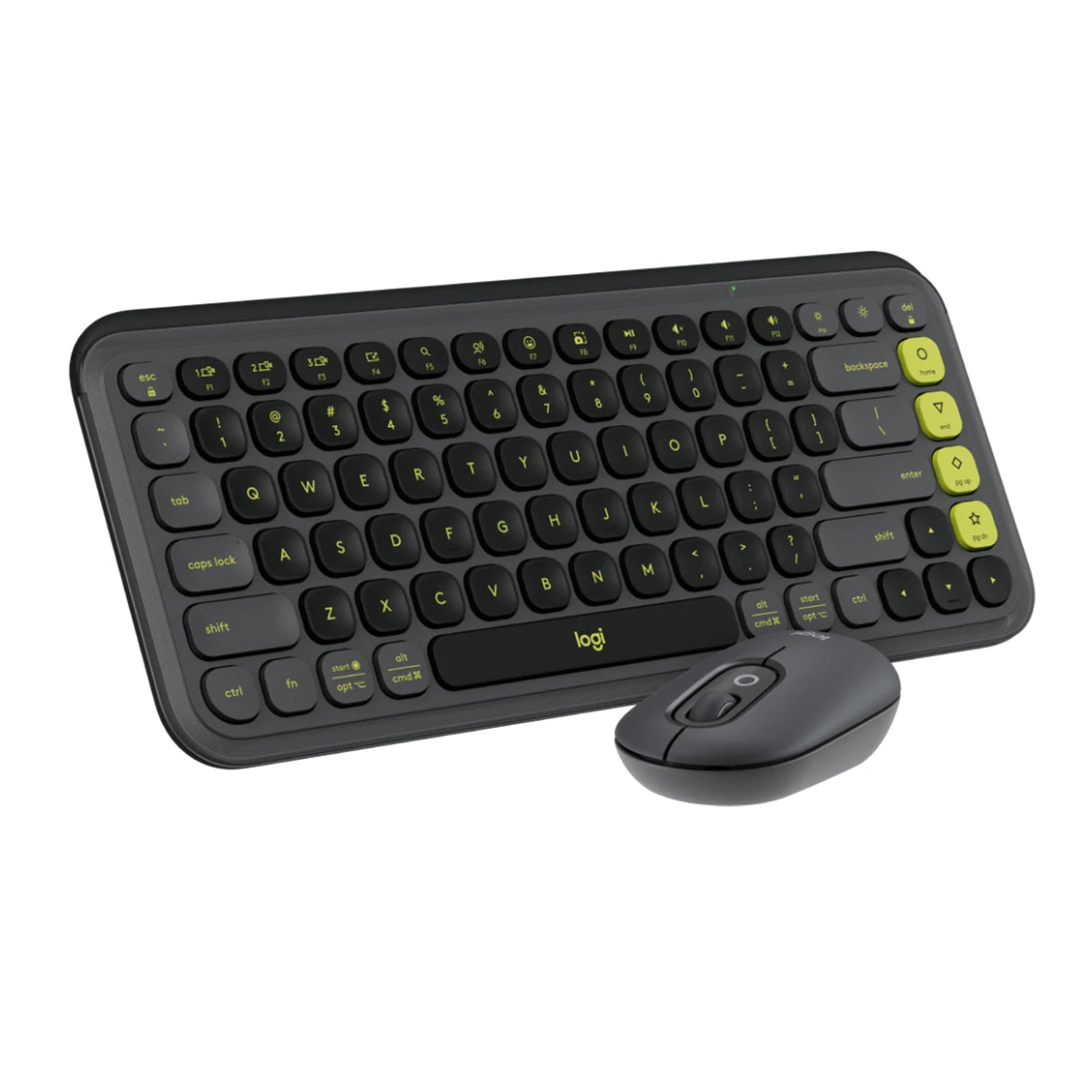 Logitech Pop Icon Wireless Bluetooth Keyboard and Mouse Combo - Graphite