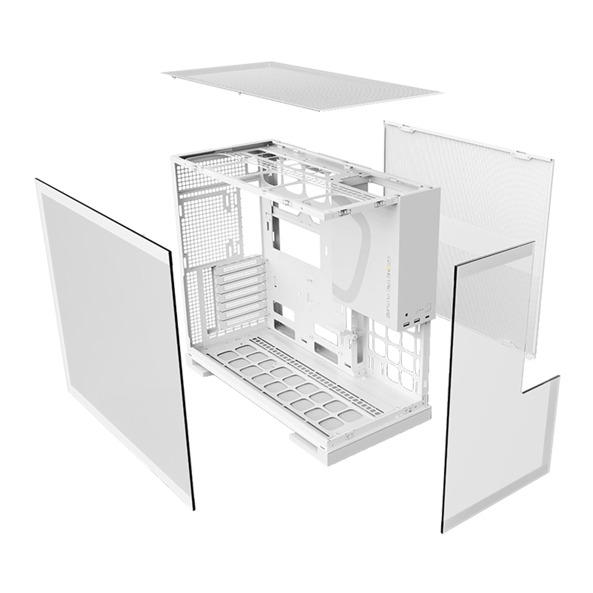 Geometric Future Model 5 ATX Mid Tower Case - White