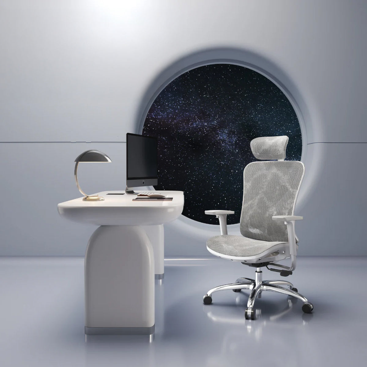 Sihoo M57 Pro Mesh Ergonomics Office Chair - Light Grey