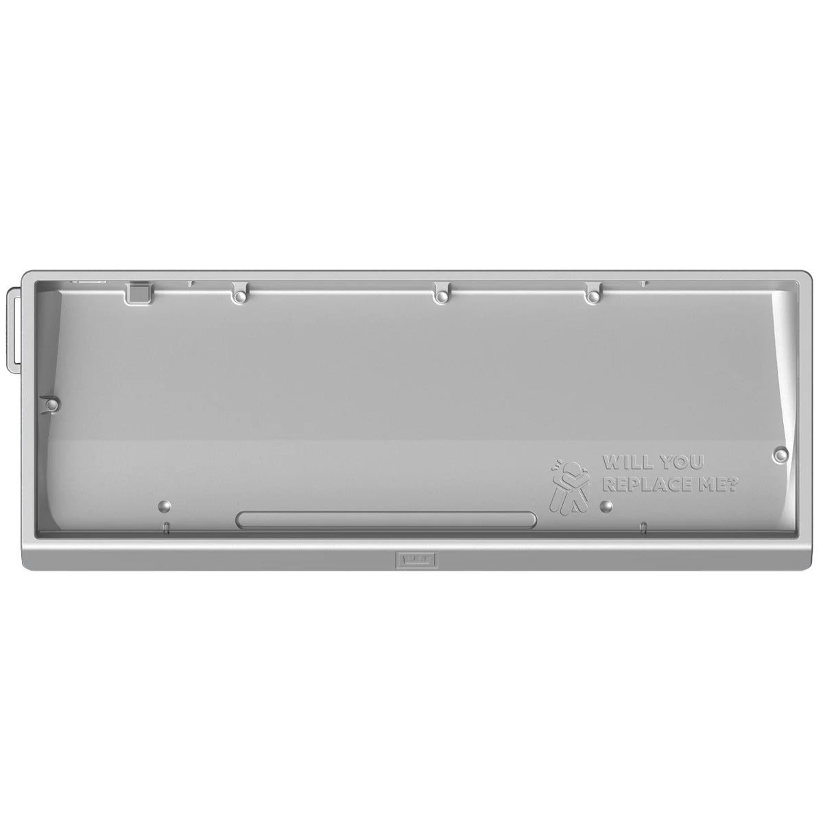 Wooting 60HE v2 Aluminium Case - Bright Silver