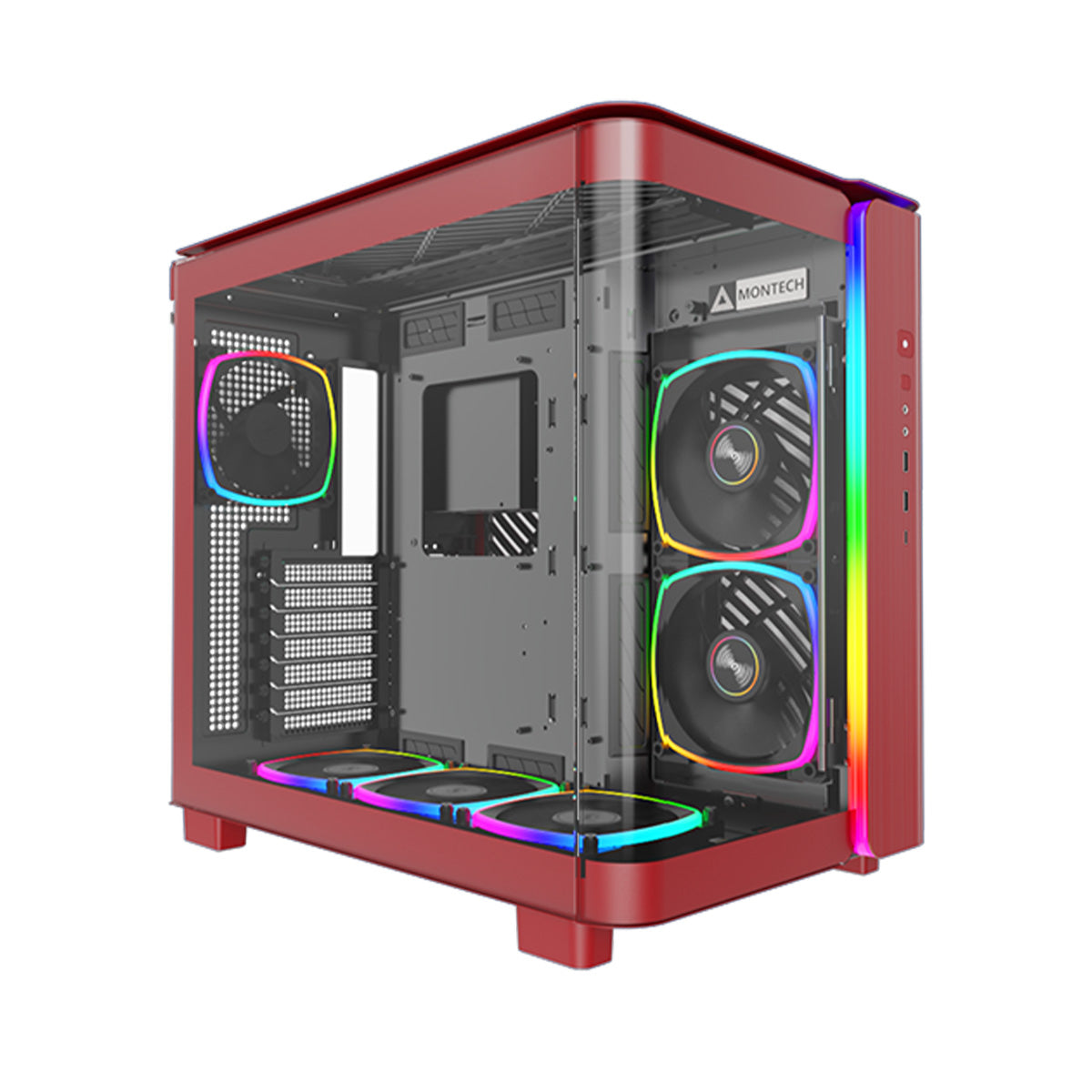 MONTECH KING 95 PRO Mid Tower Case - Red