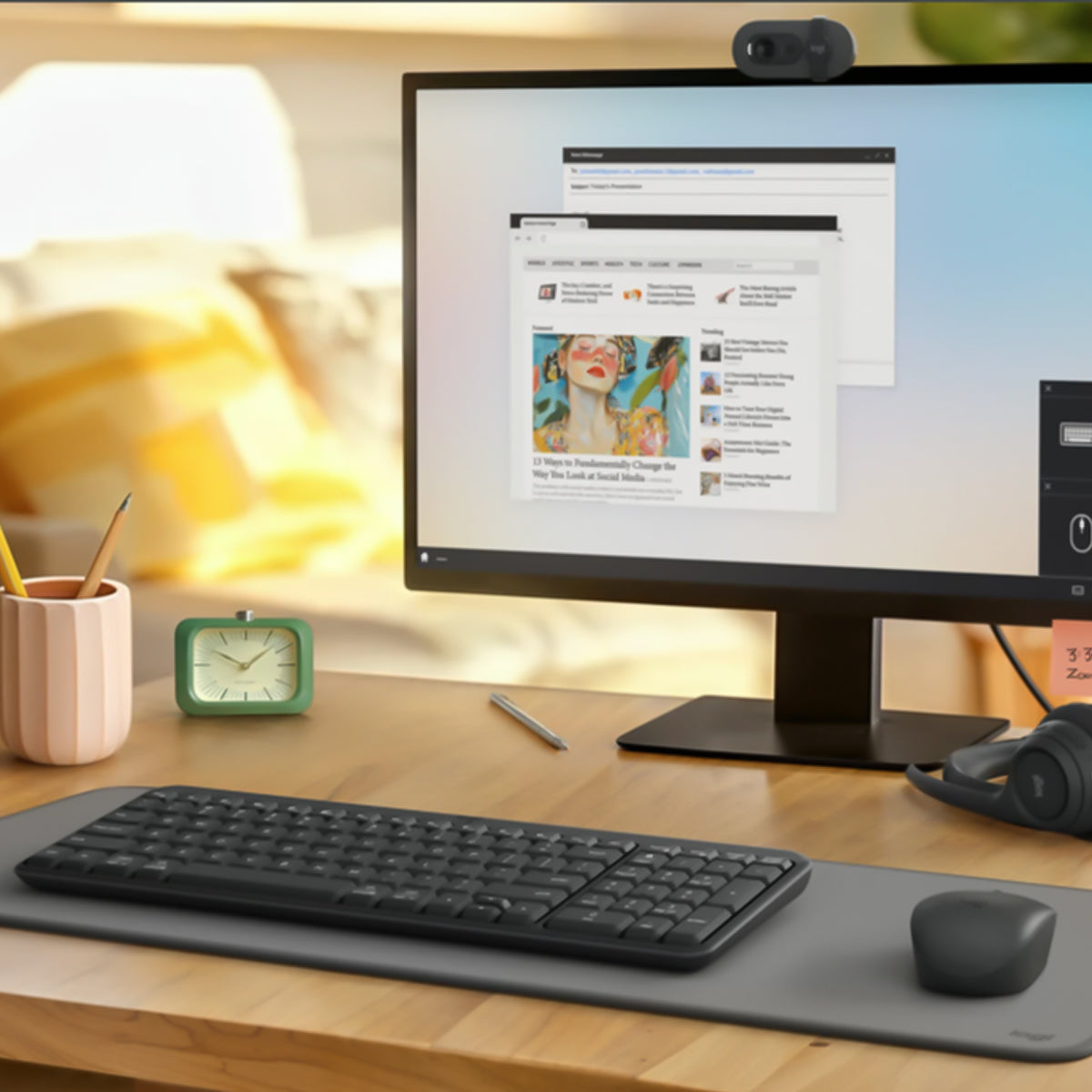 Logitech MK250 Compact Bluetooth Wireless Keyboard and Mouse Combo - Graphite