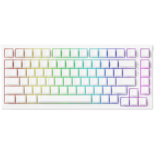 Akko Tac75 HE White 75% RGB Wired Hall-Effect Keyboard - AstroAim Magnetic Switches