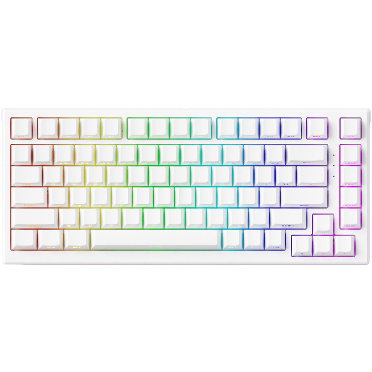 Akko Tac75 HE White 75% RGB Wired Hall-Effect Keyboard - AstroAim Magnetic Switches