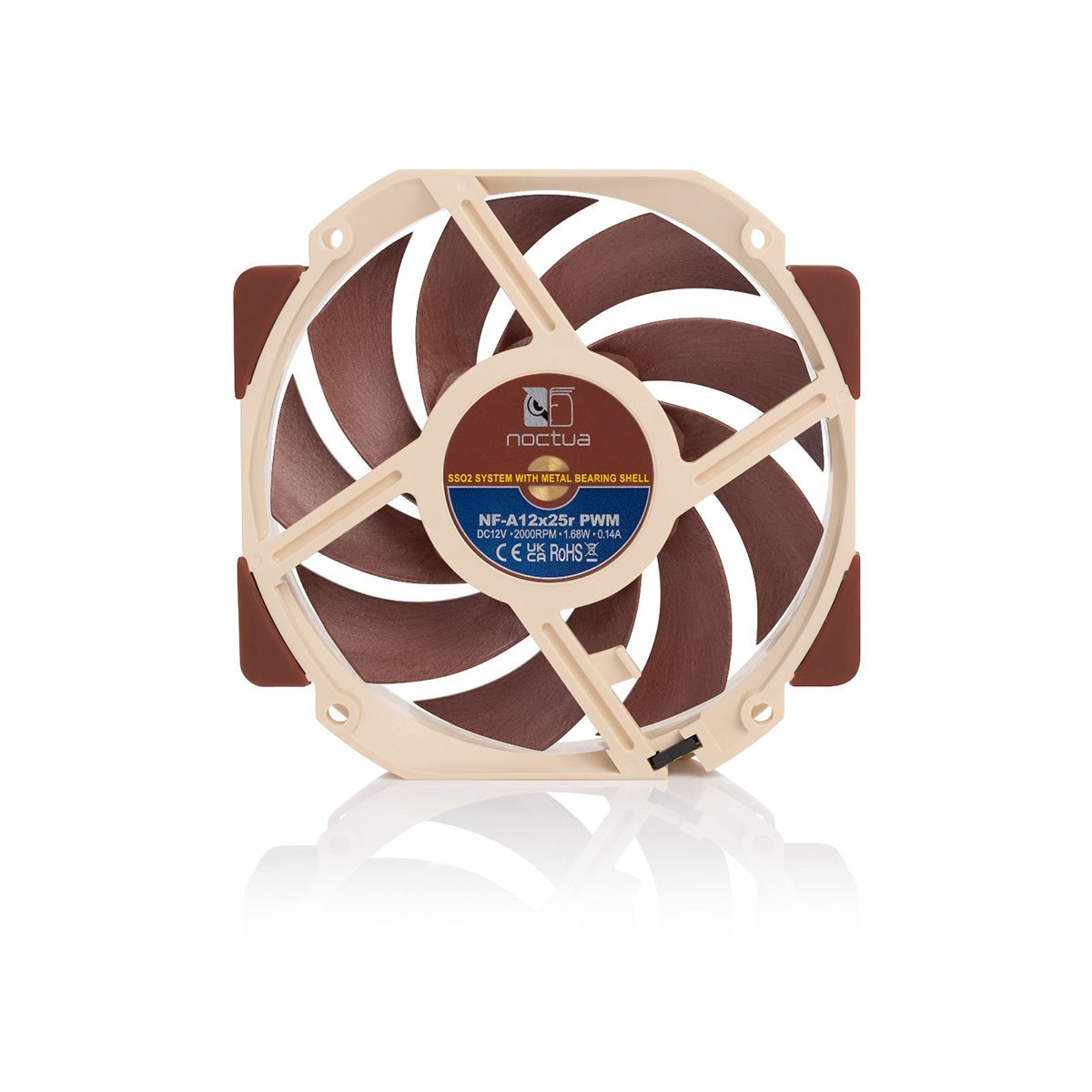 Noctua NF-A12x25r PWM 120x120x25mm 2000 RPM 4-Pin PWM Cable