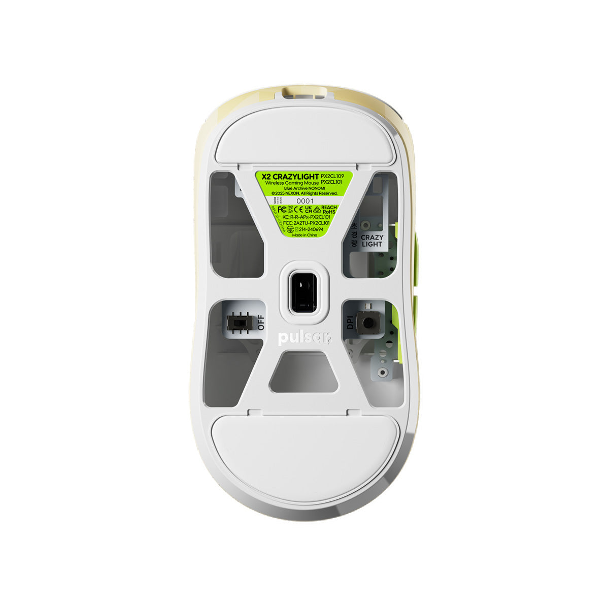 Pulsar x Blue Archive X2 CrazyLight Medium Wireless Gaming Mouse Limited Edition - Nonomi