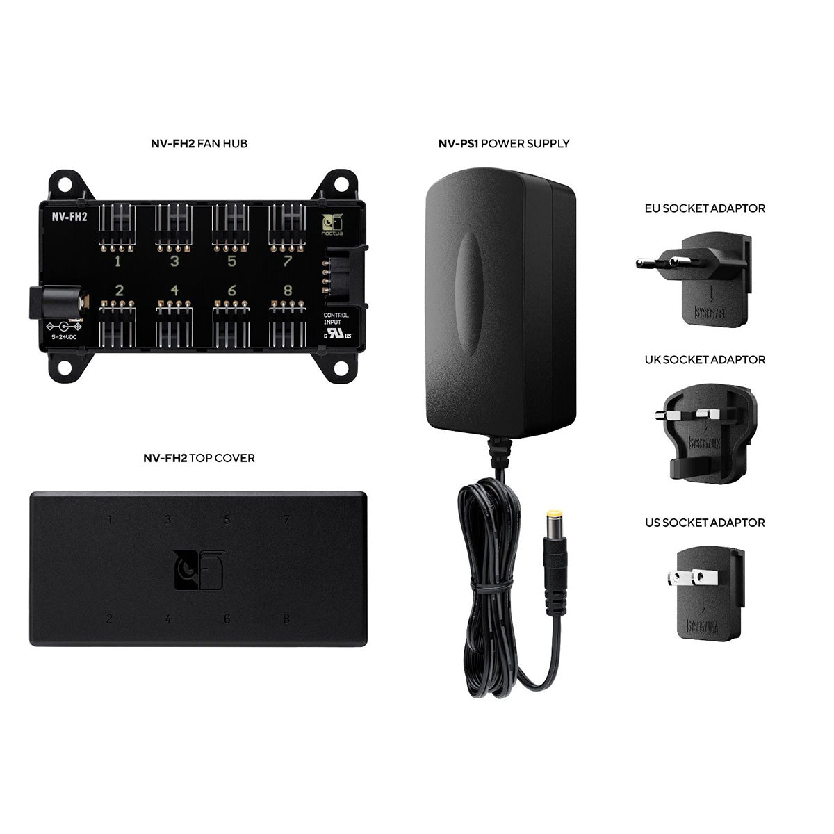 Noctua NV-SPH1 8 Channel Powered PWM Fan Hub Set