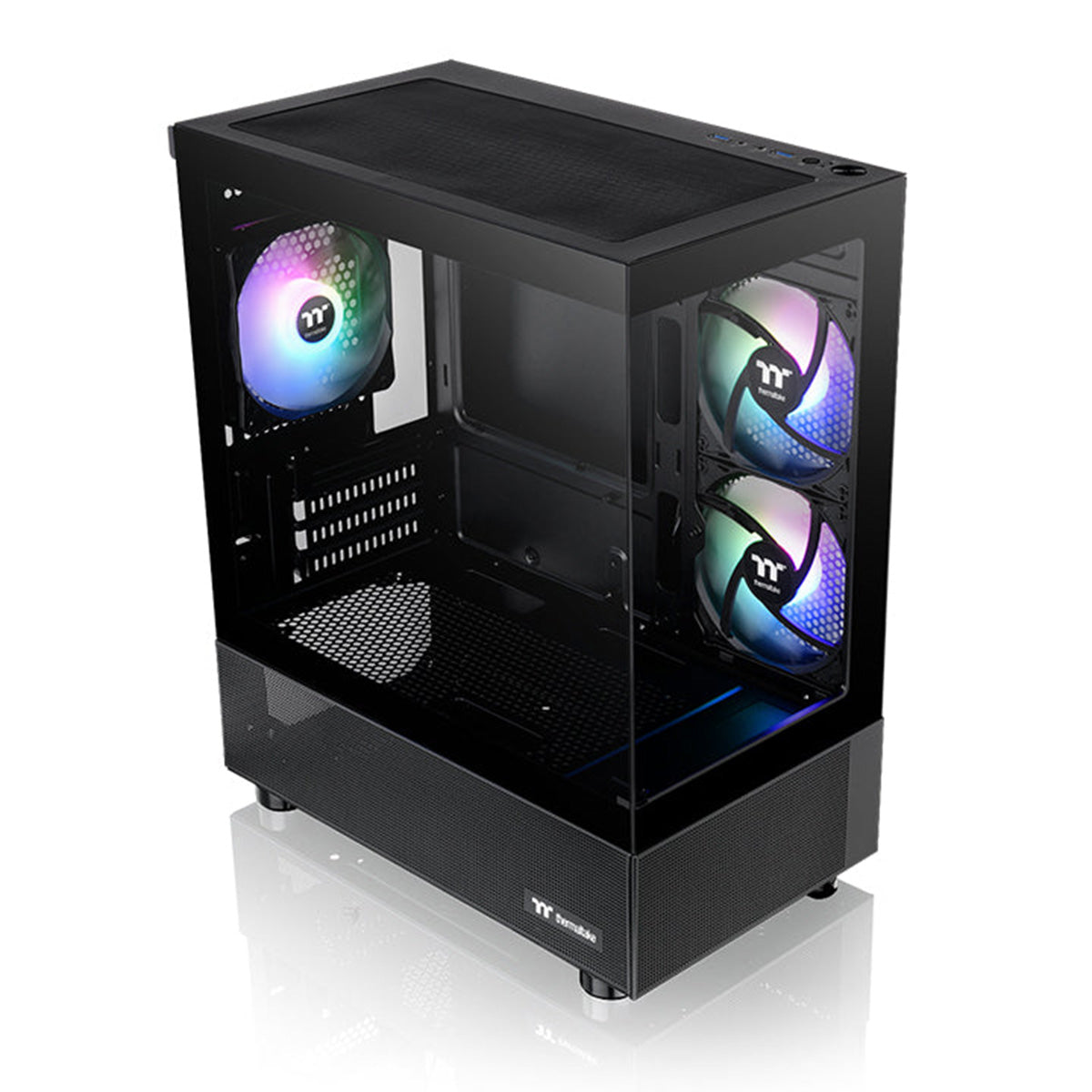 Thermaltake View 170 ARGB Tempered Glass mATX Micro Case - Black Edition