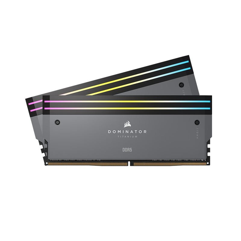 Corsair Dominator Titanium 64GB (2X32GB) DDR5-6000 CL30 Memory - Grey (CMP64GX5M2B6000Z30)